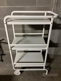 Carrellino Ikea Bianco con ruote
