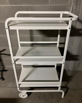 Carrellino Ikea Bianco con ruote