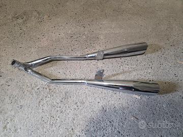 Marmitta doppio scarico Piaggio Ciao / Bravo / Si 