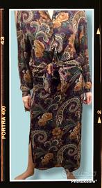 Completo gonna-camicia fantasia damascata