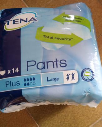 PANTS PLUS MUTANDE ASSORBENTI TENA TG L NUOVI