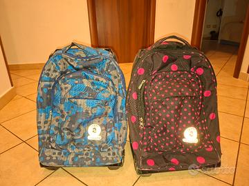 zaino scuola con trolley rimovibile 