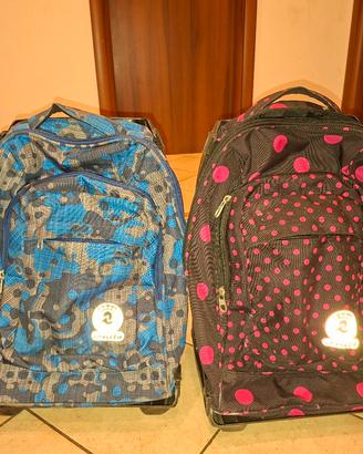 zaino scuola con trolley rimovibile 