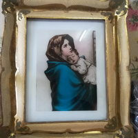 Quadro Madonna con bambino illuminato