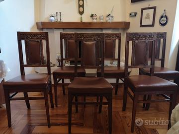 Sedie vintage in legno