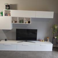 PARETE ATTREZZATA BIANCO FRASSINO