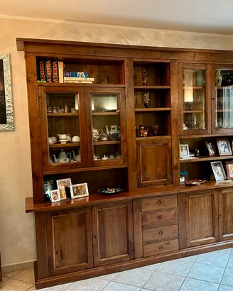 Mobile soggiorno in legno massello arte povera