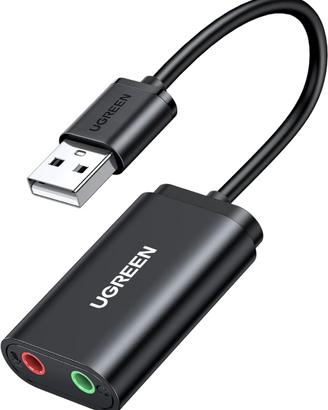 UGREEN Scheda Audio USB Esterna Adattatore Jack3.5