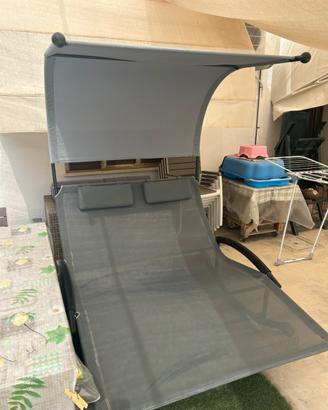 Dondolo due posti da giardino