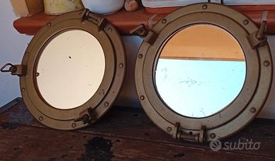 Specchio incassato in oblò 