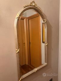 Specchio cornice in legno foglia oro