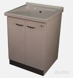 Mobile lavanderia con lavabo CERAMICA incluso Plus