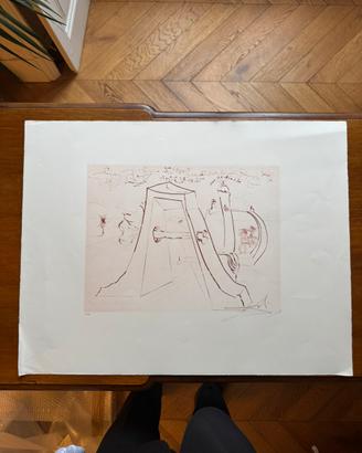 SALVADOR DALÌ LITOGRAFIA ORIGINALE FIRMATA