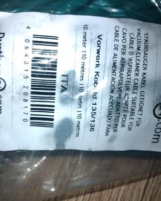 Cavo 10 metri kobold vorwerk folletto 135 136