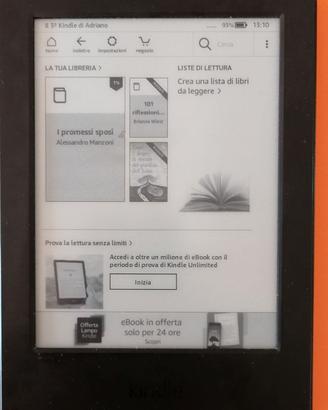 Ebook Kindle 7 edizione, no retroill.