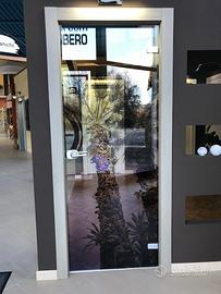 Porta interna tutta vetro decorato mod. Palma
