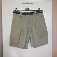 Pantaloncini corti uomo beige in cotone t. 48