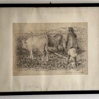 Quadro Antonio Ballero arte sarda China 1920 nuoro