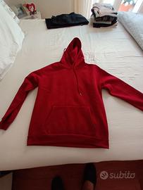 Felpa con cappuccio Shein size M rossa Poliestere