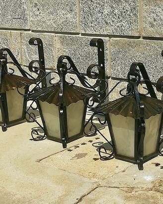 Lampade da esterno in ferro battuto