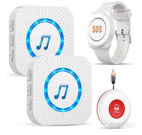 Allarme anziani 2 trasmettitori + 2 ricevitori