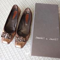 SCARPE DONNA BALLERINE C/STRASS N.39 JANET&JANET