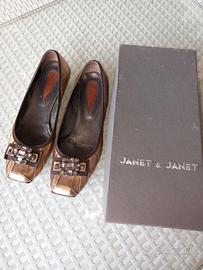 SCARPE DONNA BALLERINE C/STRASS N.39 JANET&JANET