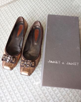 SCARPE DONNA BALLERINE C/STRASS N.39 JANET&JANET