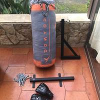 Sacco da box Domyos + supporto + guanti