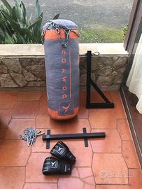 Sacco da box Domyos + supporto + guanti