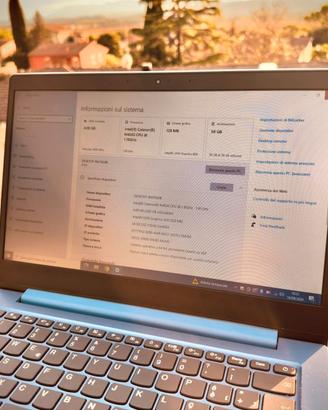 Notebook LENOVO Azzurro - Intel Celeron N4020