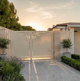 Cancello moderno design laser