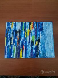 Quadro su tela dipinto a mano, cm. 20x25