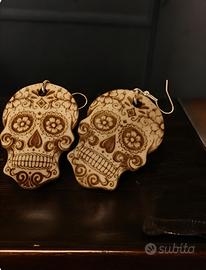 Orecchini teschio Calavera, accessorio unico