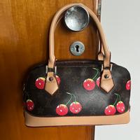 Borsa bowling, monogram con stampa ciliegie