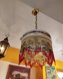 Lampadario Liberty - vetro opalino