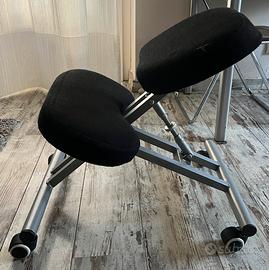 Sedia ergonomica inginocchiatoio con ruote