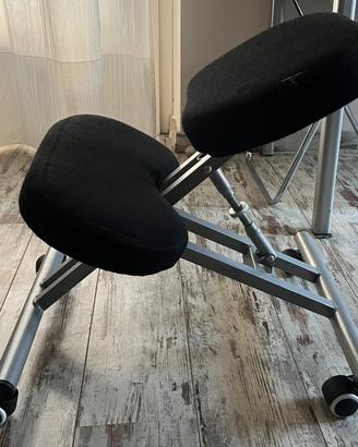 Sedia ergonomica inginocchiatoio con ruote