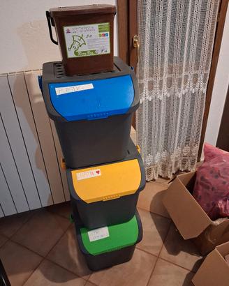 pattumiera impilabile raccolta differenziata 