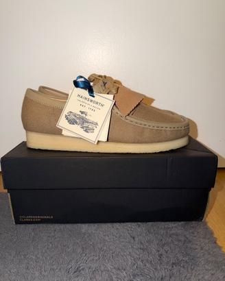 Clarks Derbys Wallabee Camel Wool Hainsworth