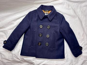 Cappotto Burberry Bambino blu navy 4Y