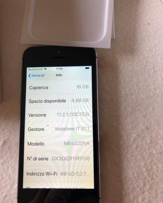 IPhone 5s space gray 16 GB