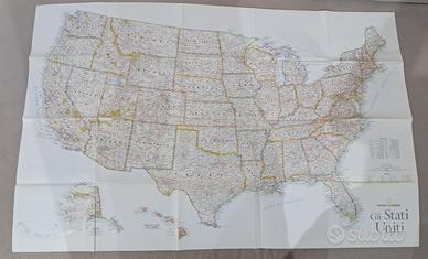 Carta Geografica degli Stati Uniti 
