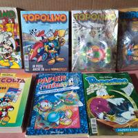 TOPOLINO-PAPERINO-FUMETTI-WALT DiSNEY-7 PEZZI-FOTO