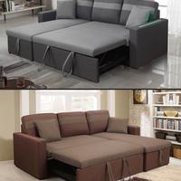 Divano letto angolare contenitore reversibile micr