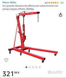 Gru sollevamento motori