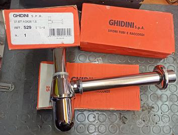 3 sifoni cromati per lavandino