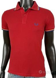 Polo Fred Perry M3600 Uomo Taglia 38  S Rossa Slim