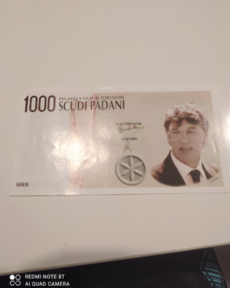 1000 scudi padani banconote