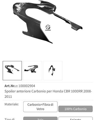 Carbonio Honda CBR 1000RR 2008/11 SC59
